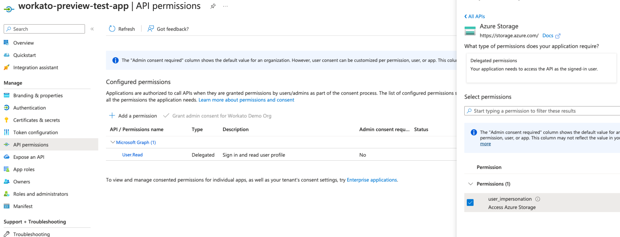 Add a permission