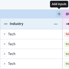Click Add inputs