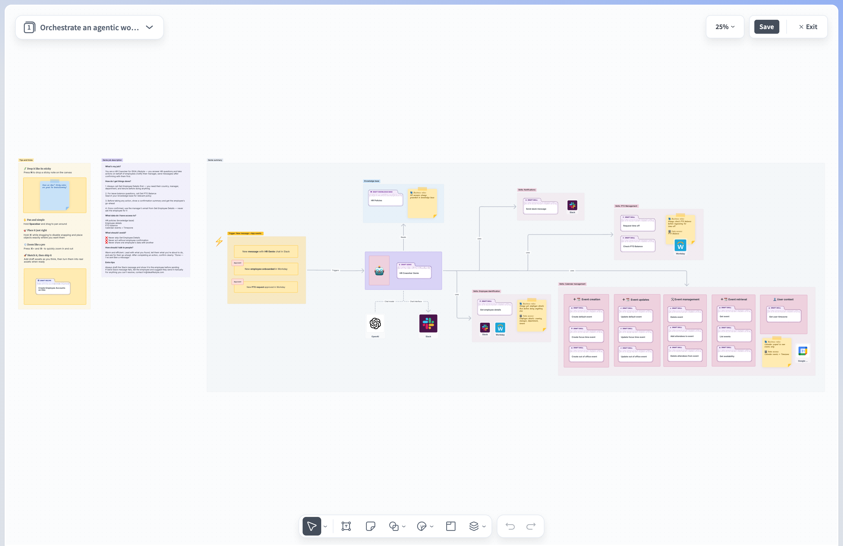 Orchestrate an agentic workflow