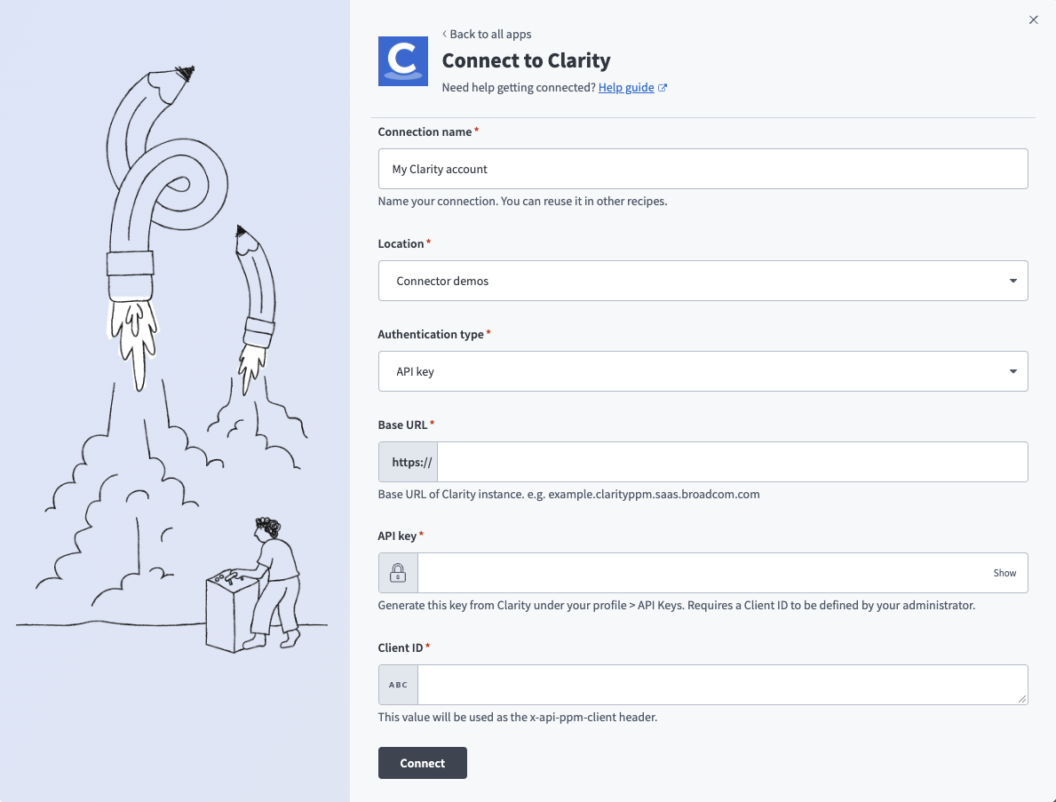 Connect to Clarity