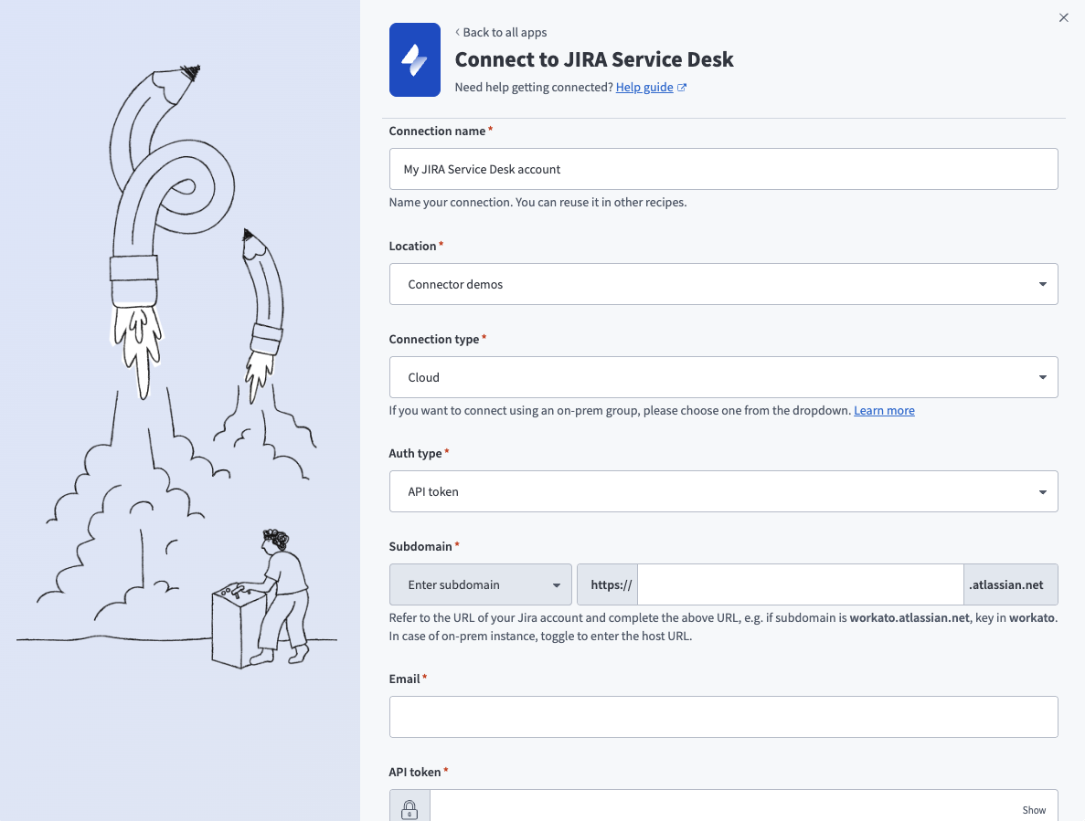 API token auth