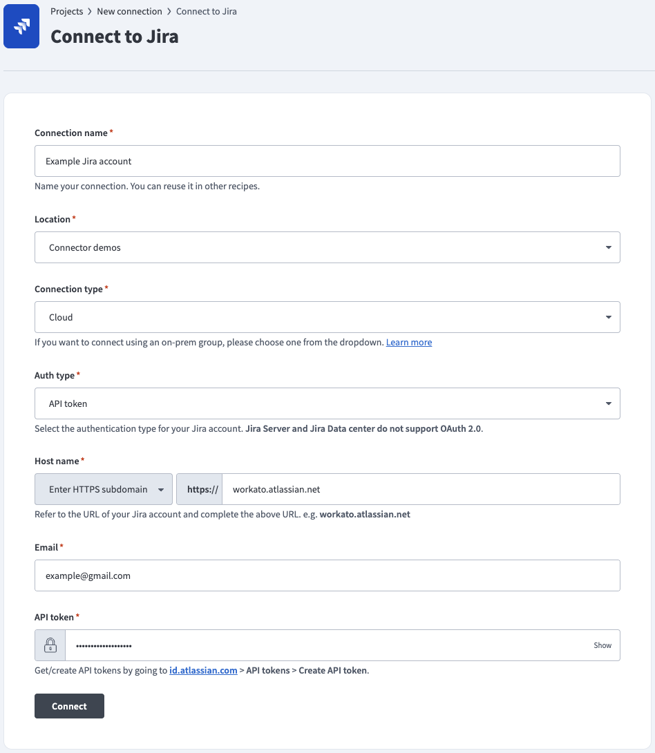 API token auth