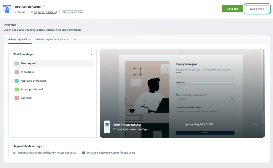 App view online