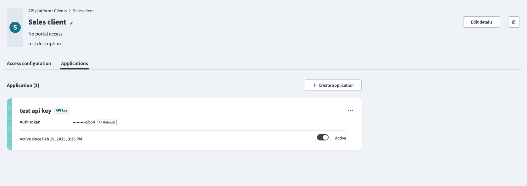Applications tab