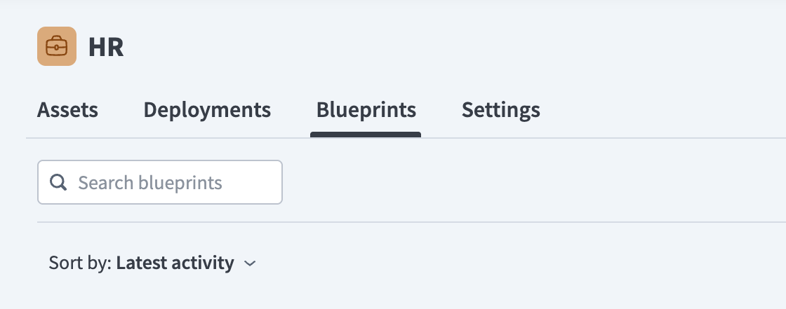 Access blueprints from within your project