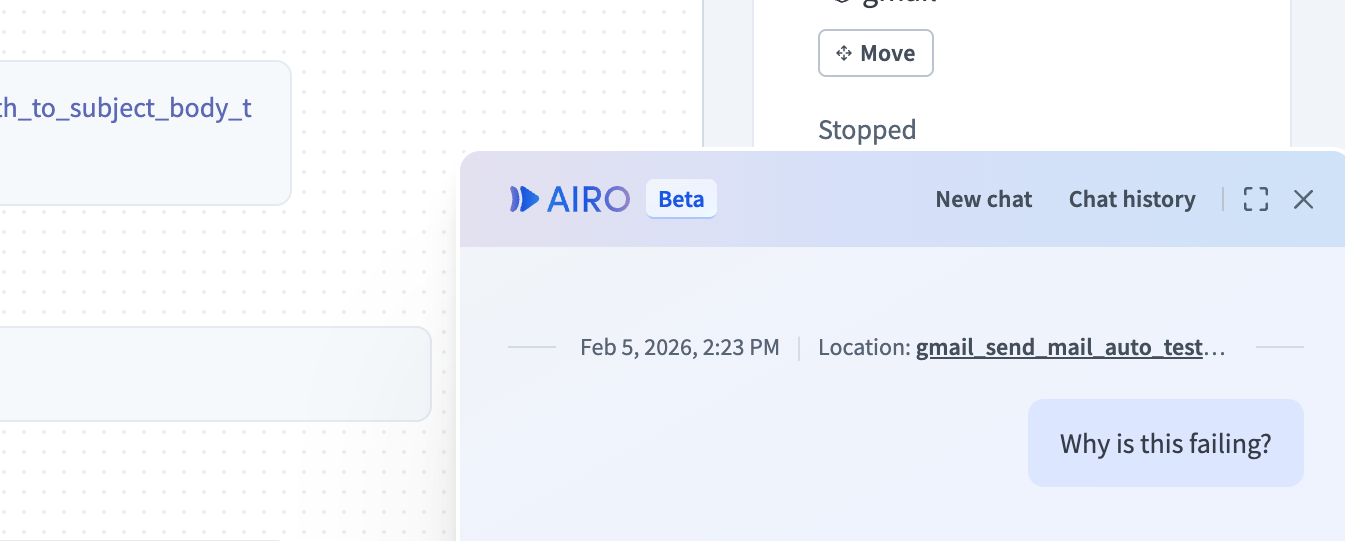 Chat persists across the platform