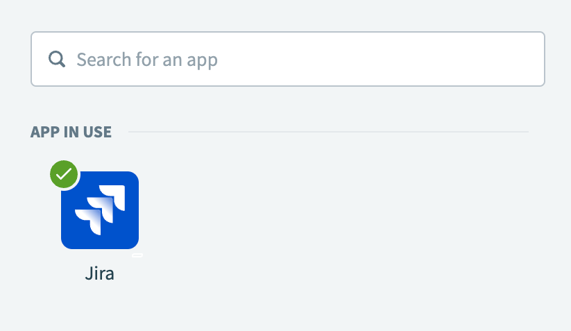Choose Jira as your app