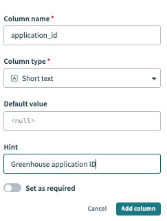 Add a data column
