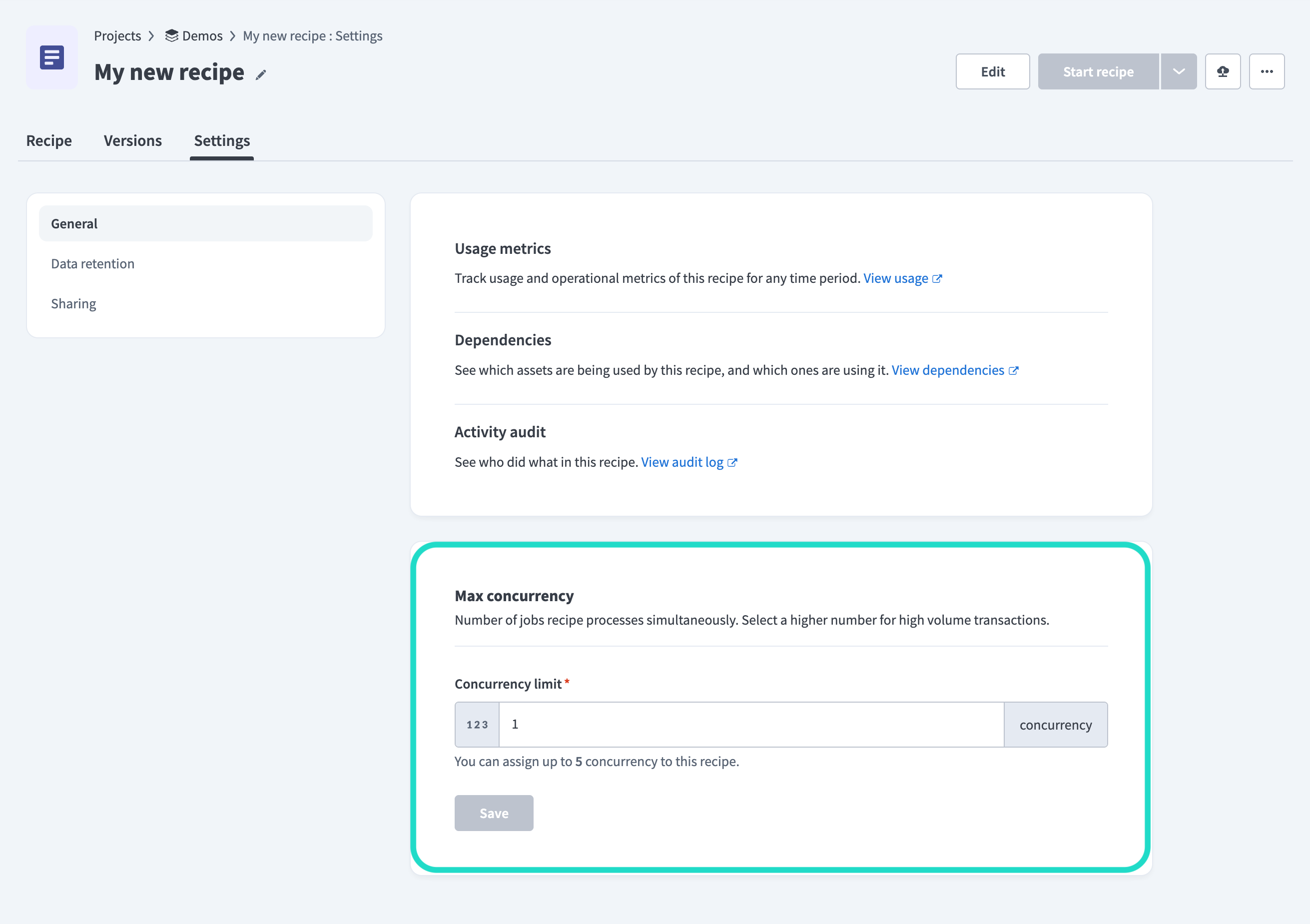 Enable concurrency
