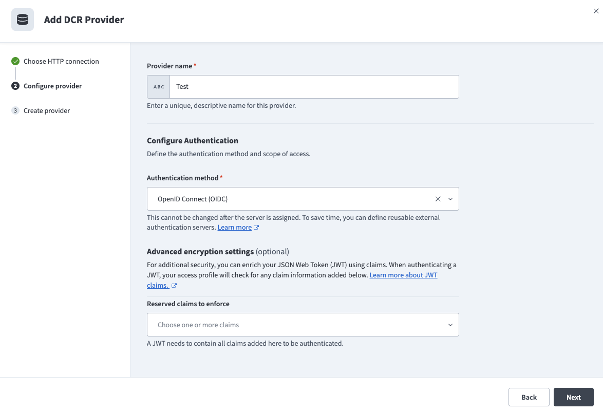 Configure advanced encryption settings