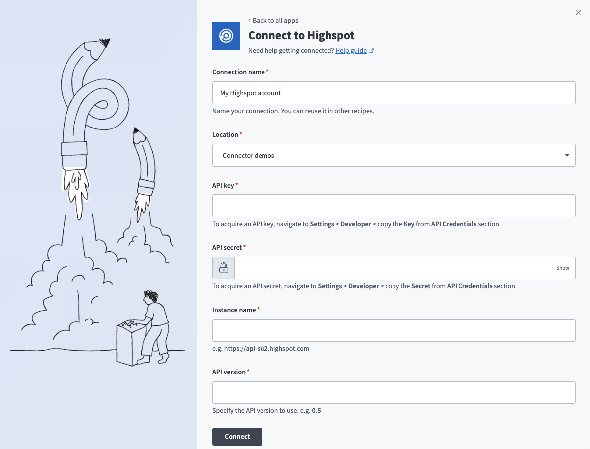 Connect to Highspot