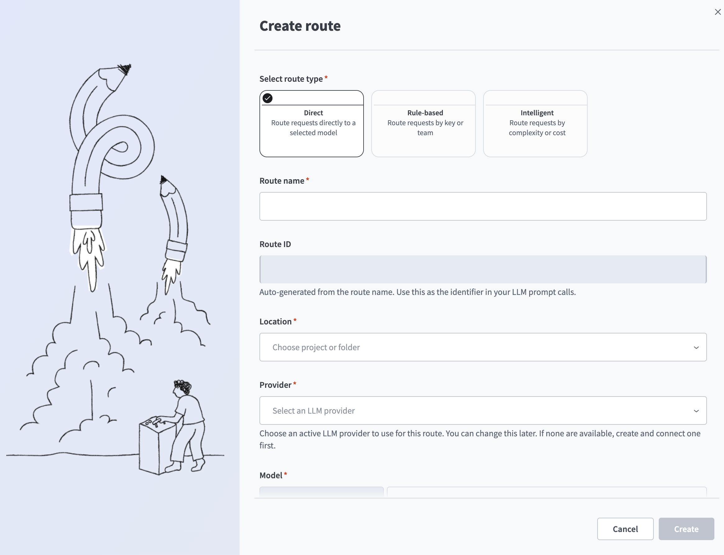 Create route