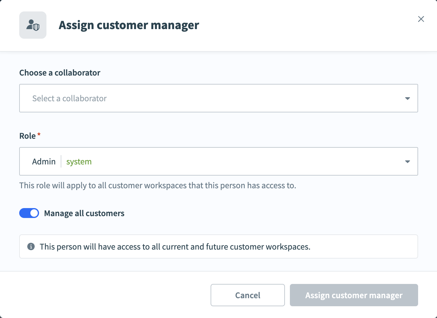 Customer managers