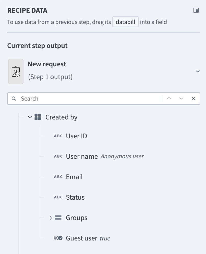 Anonymous user datapill