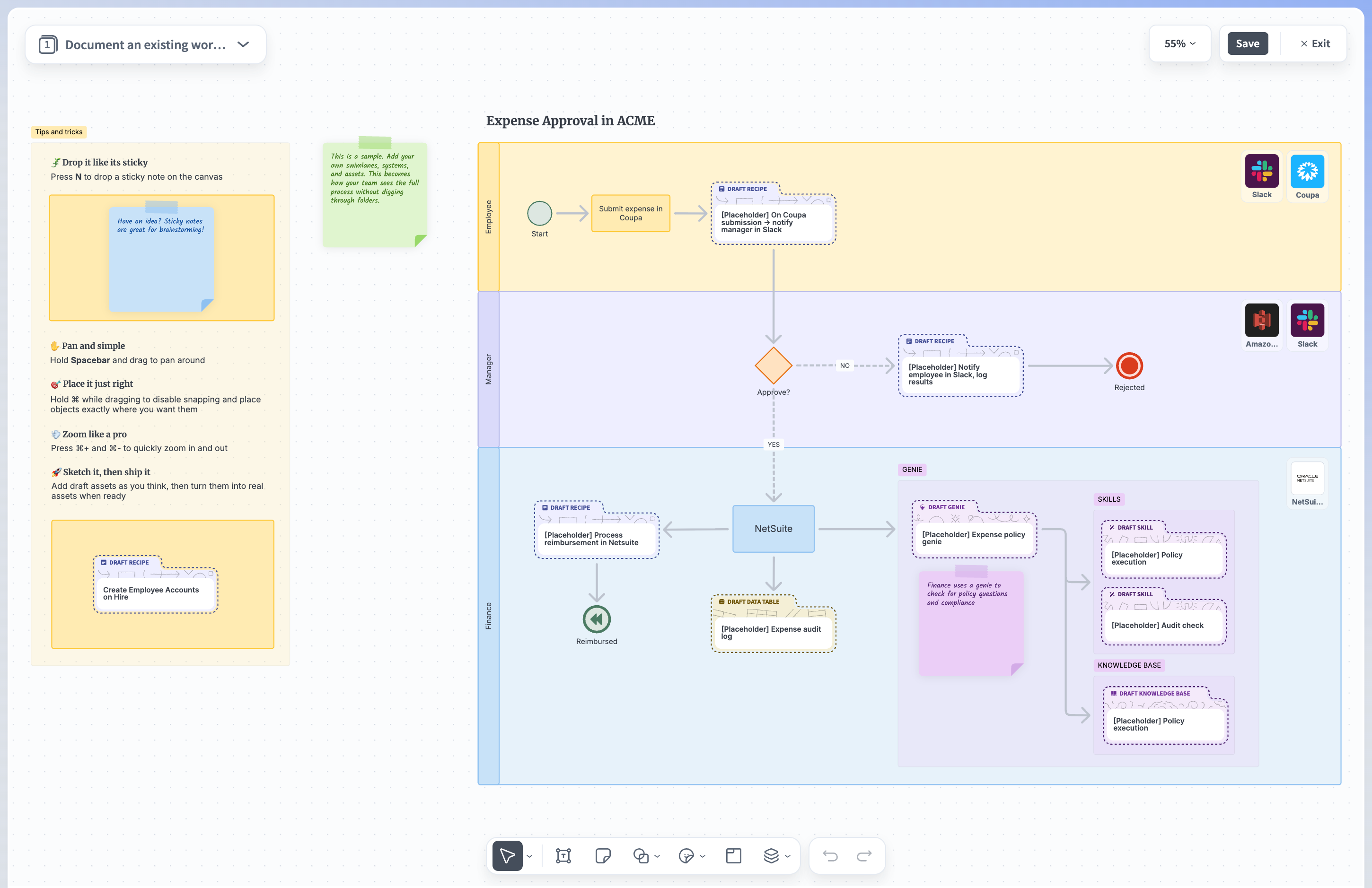 Document an existing workflow