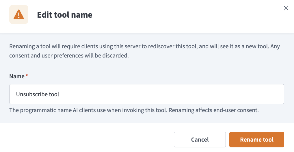 Edit the Name field