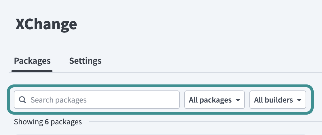 Filter packages