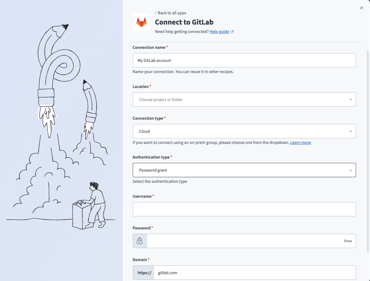 GitLab password grant connection