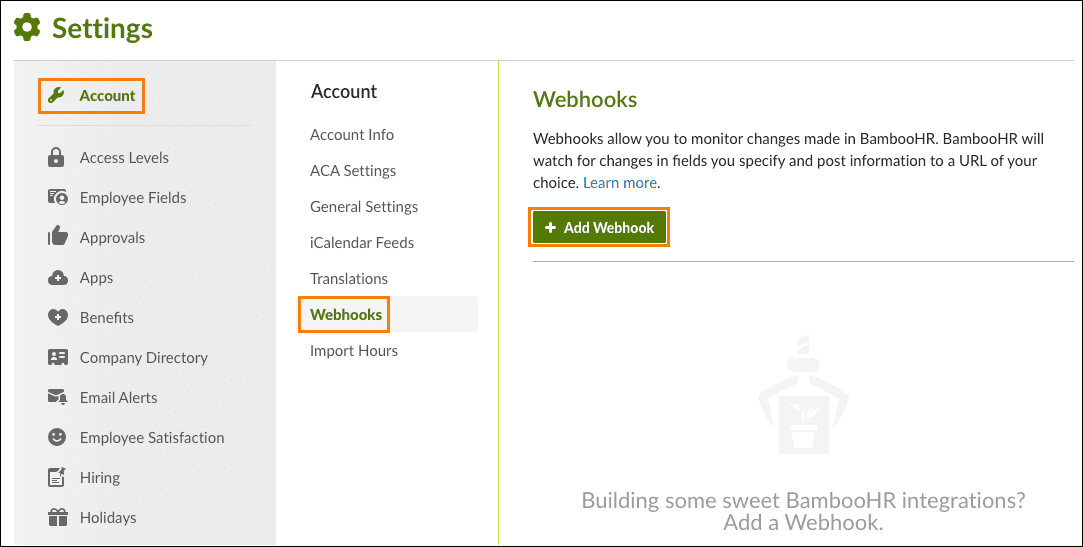 BambooHR Webhooks