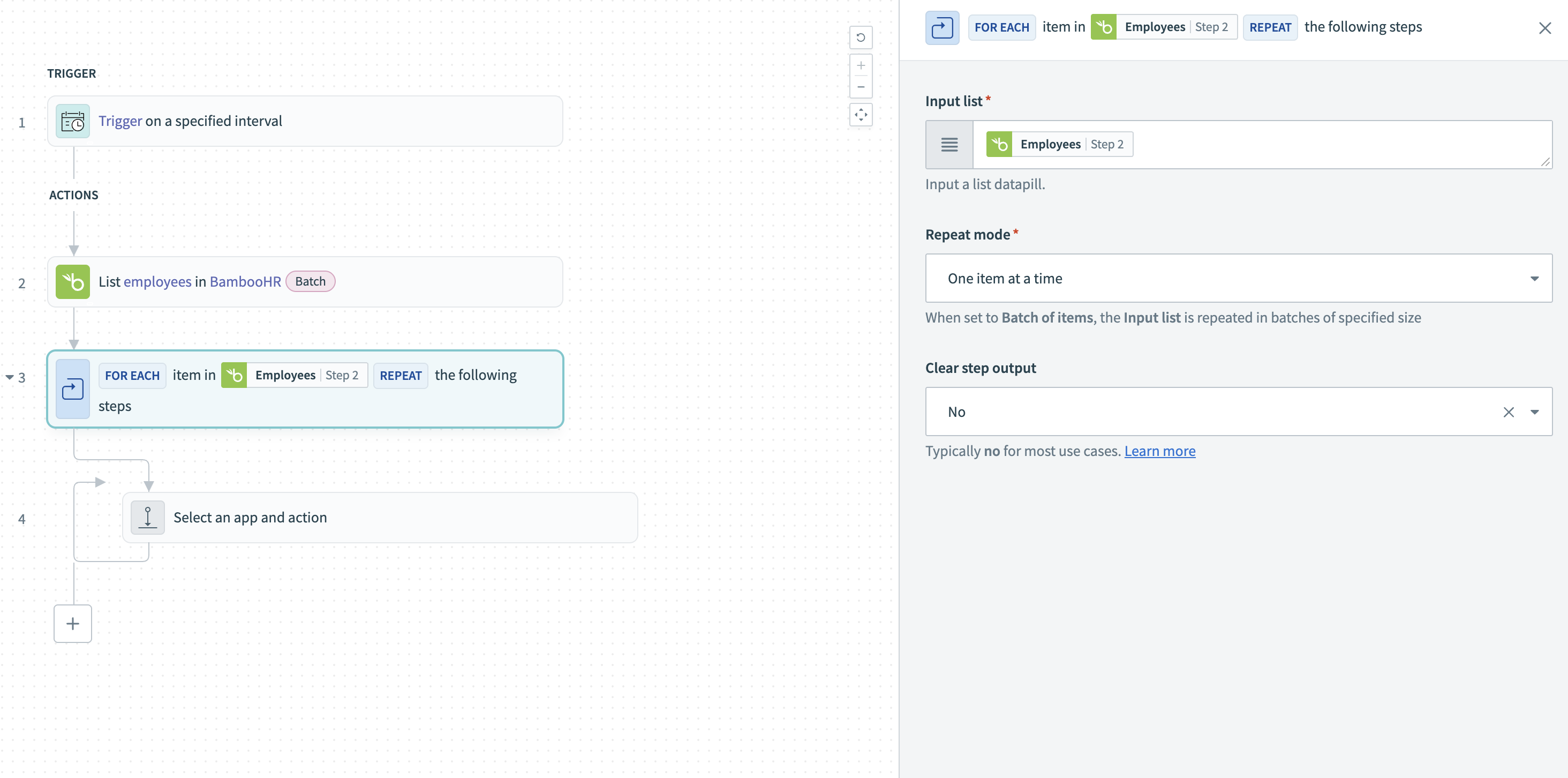 Input a list datapill