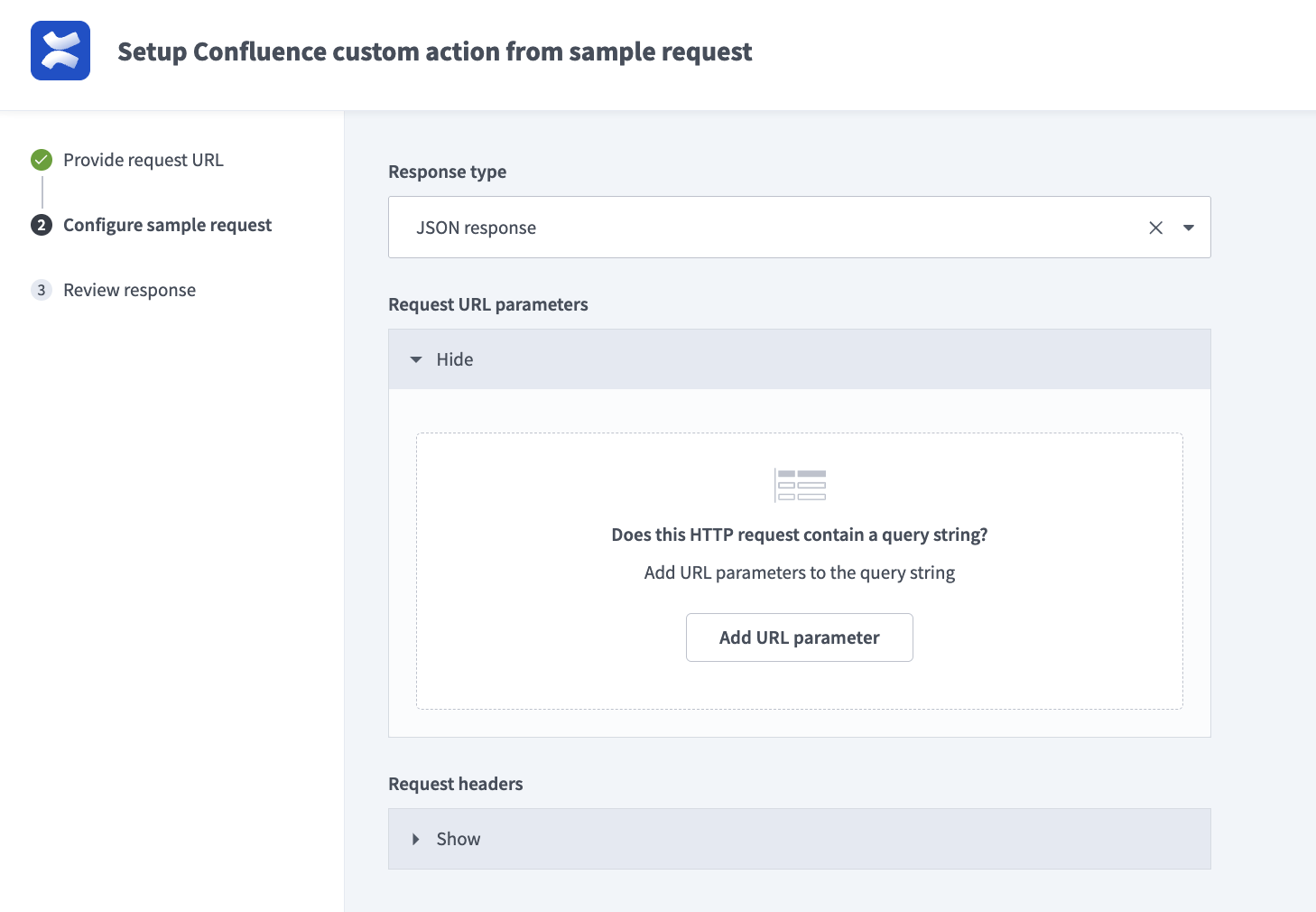 Click Add URL parameter