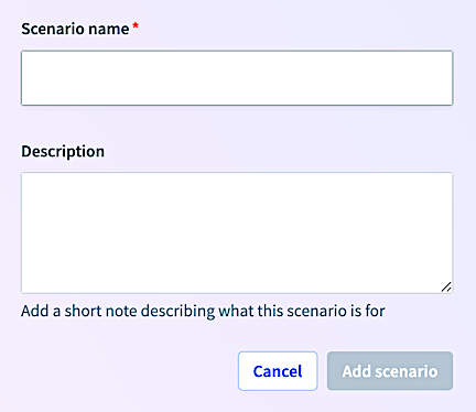 Add scenario