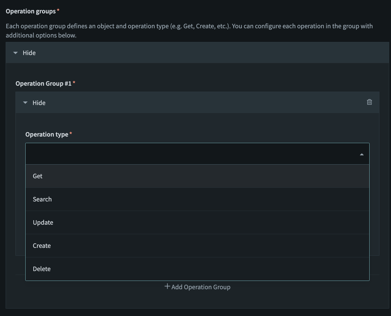 OData batch operation type