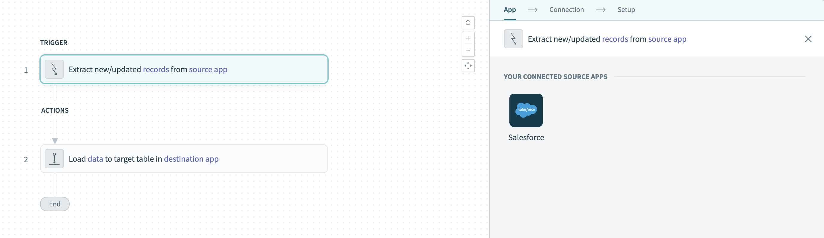 Configure the Extract new/updated records from source app trigger