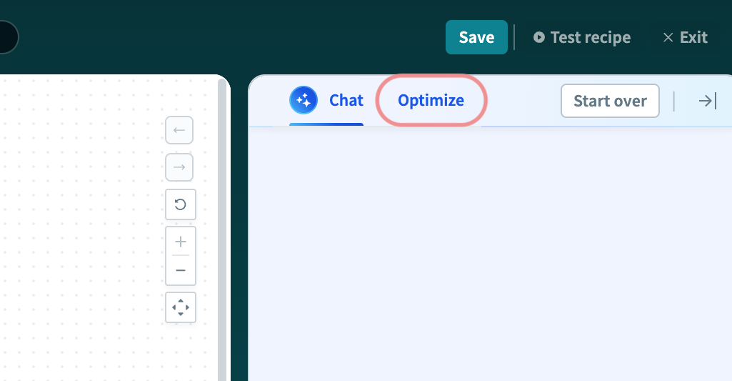 Click the Optimize tab