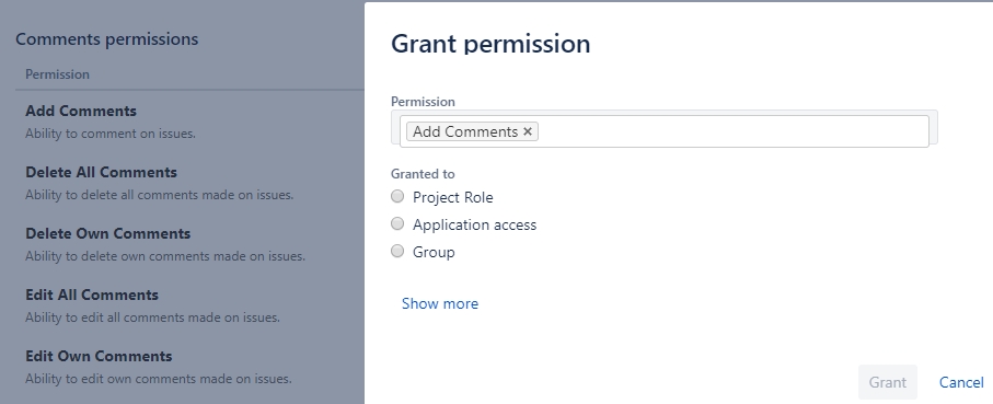 Comments triggers and actions