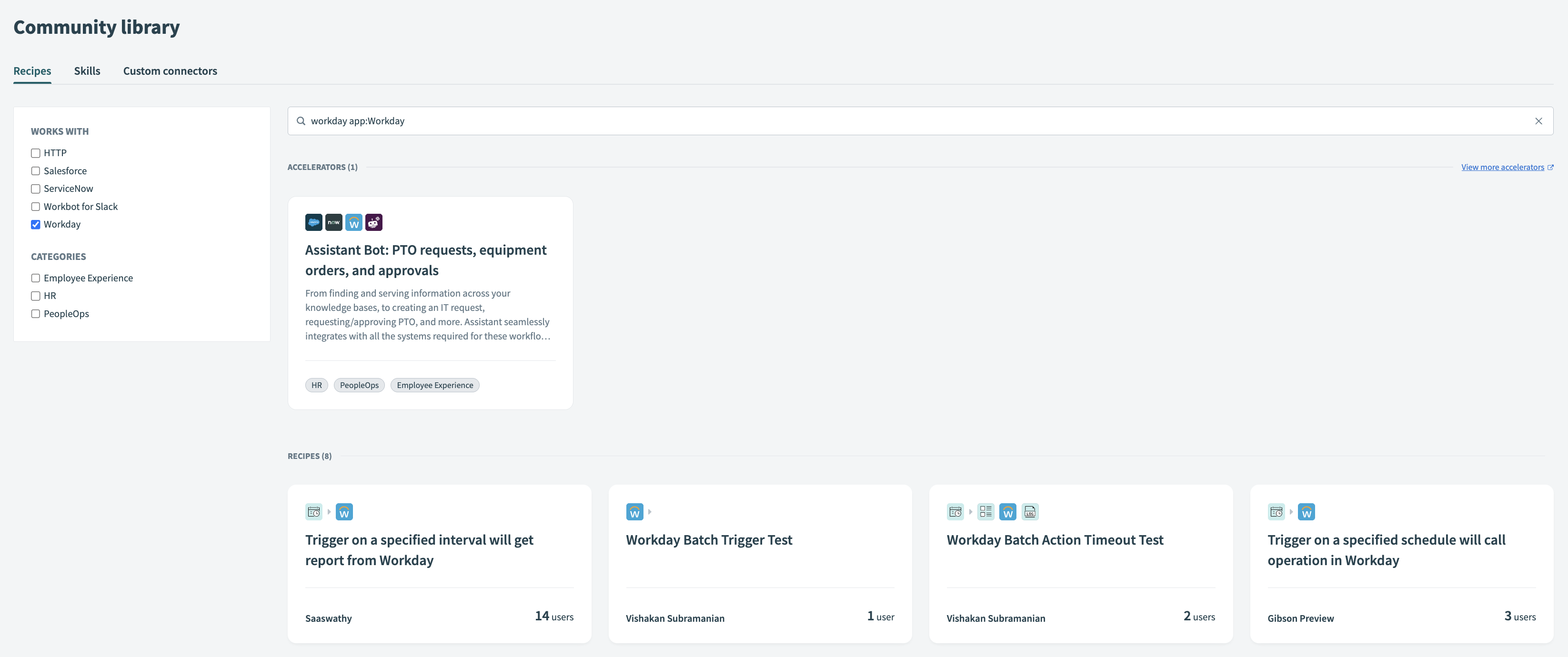 Select a community recipe