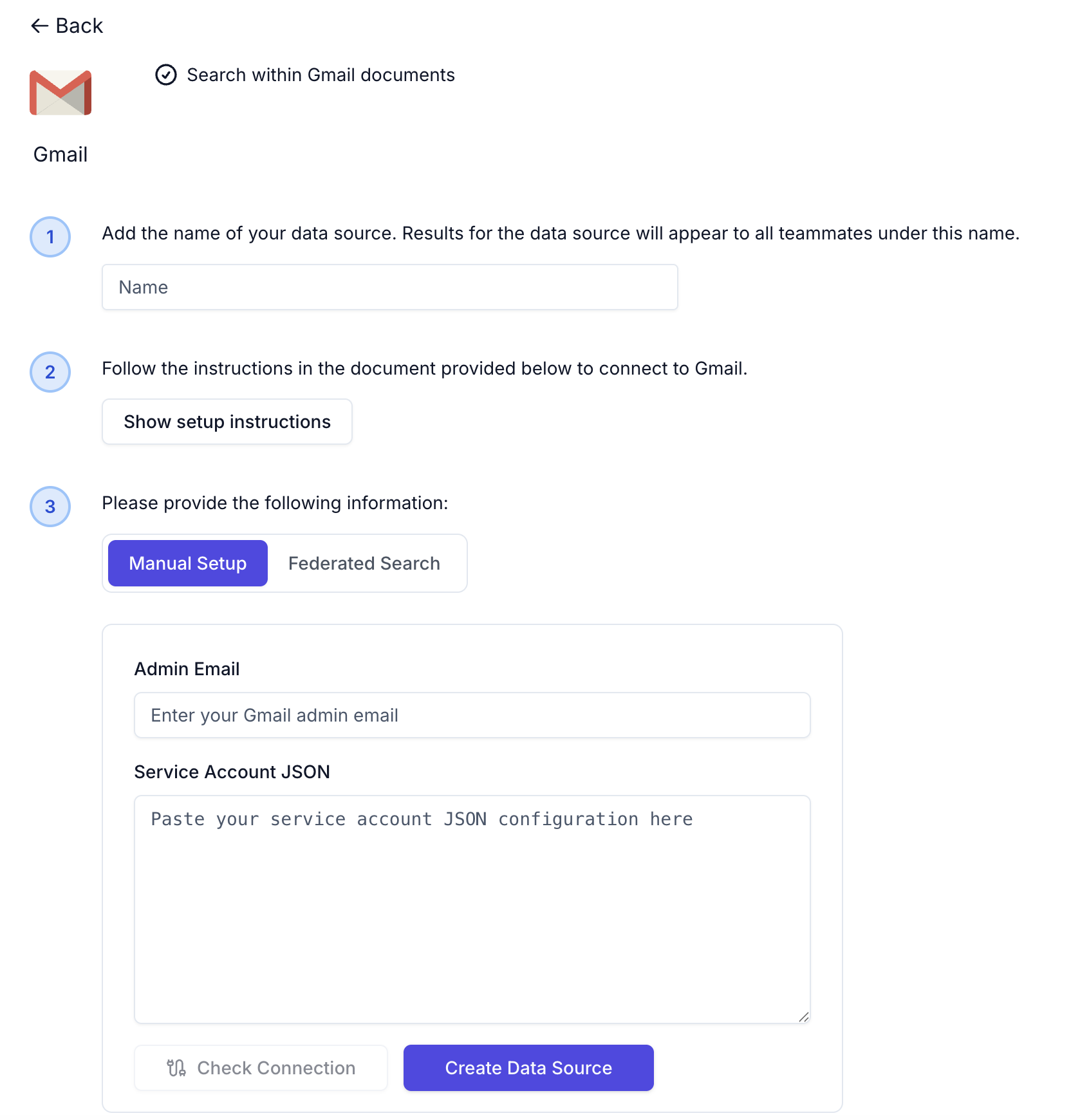 Configure your data source