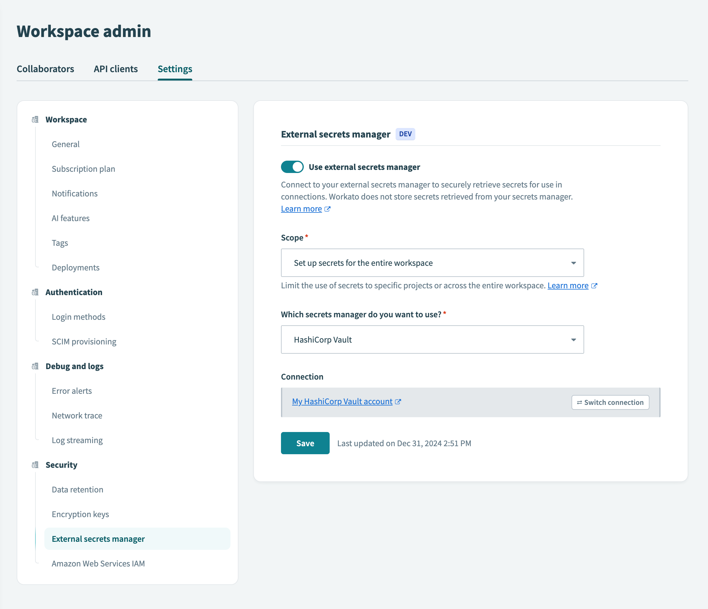 Connection successful
