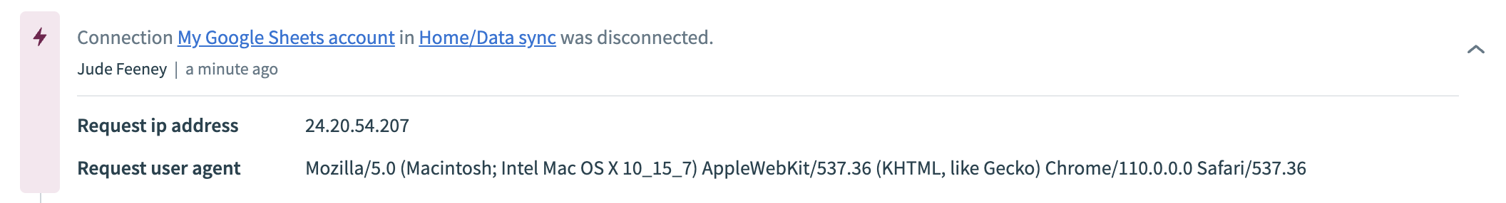 コネクションの切断