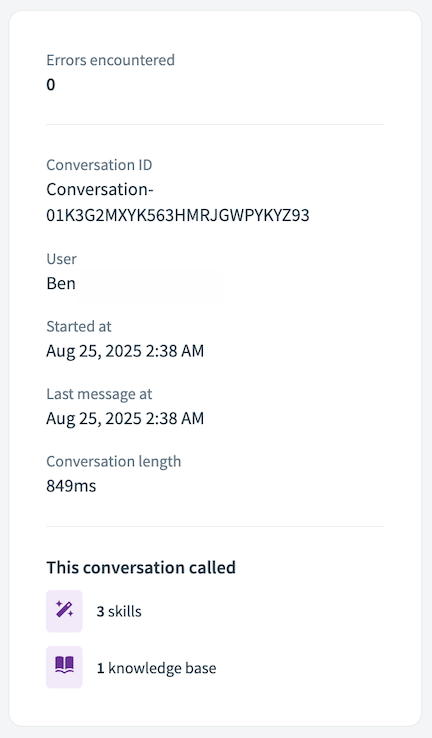 Conversation details