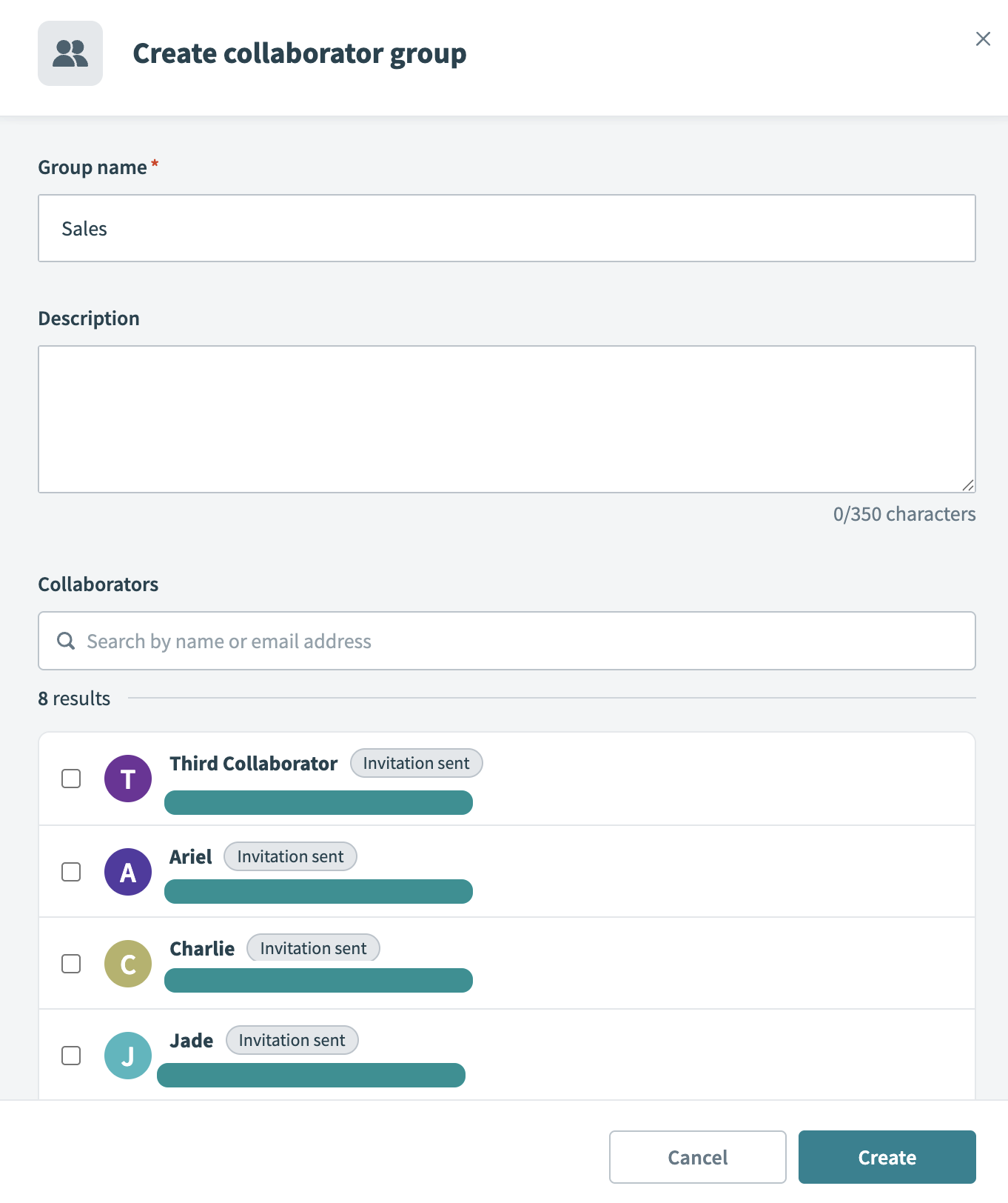 Create collaborator group