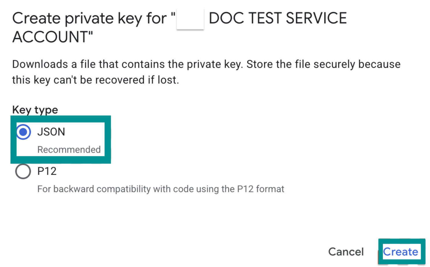 Create private key