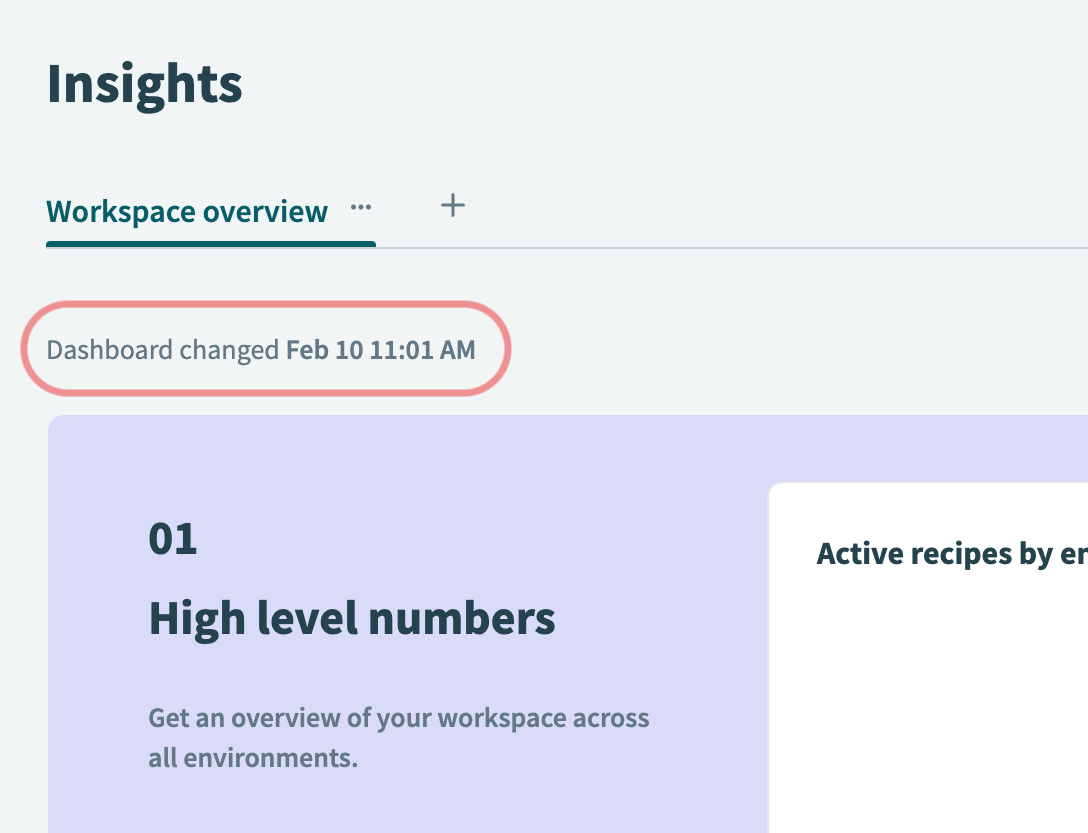 Dashboard last modified date