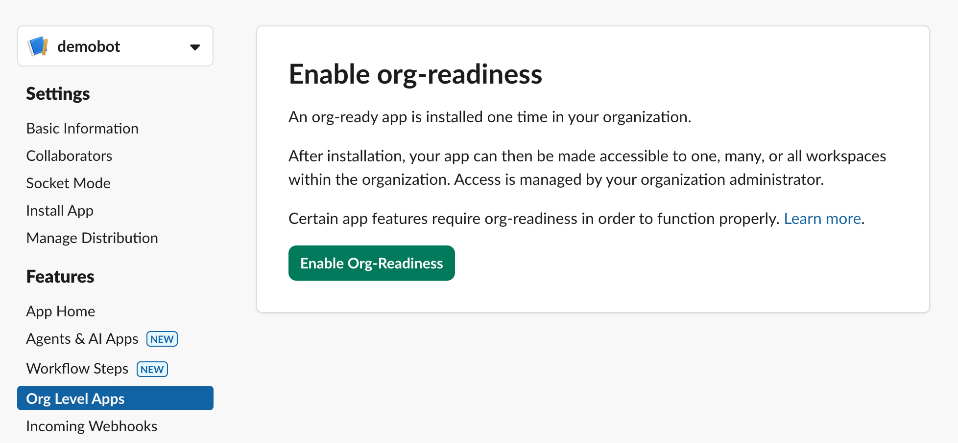 Enable org-readiness