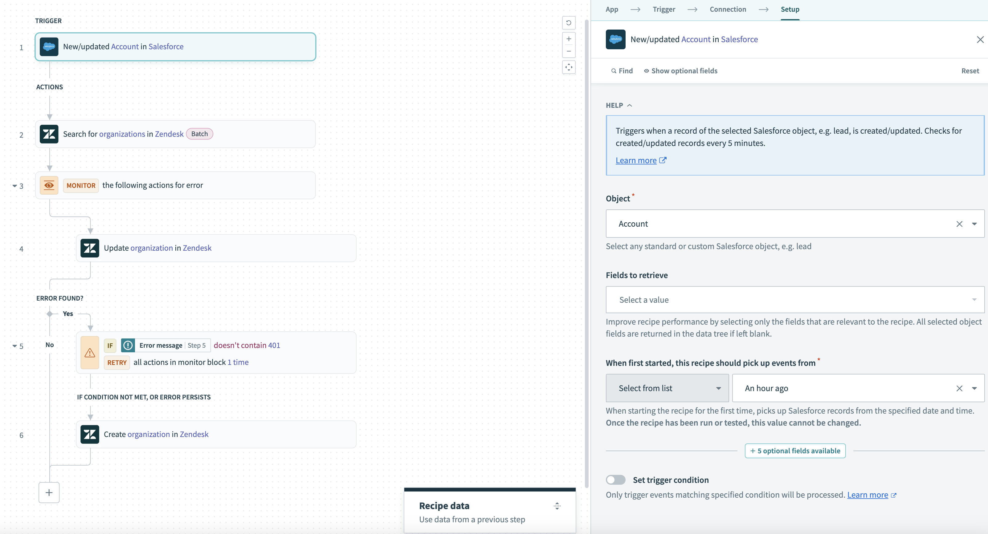 エラーハンドリングレシピ