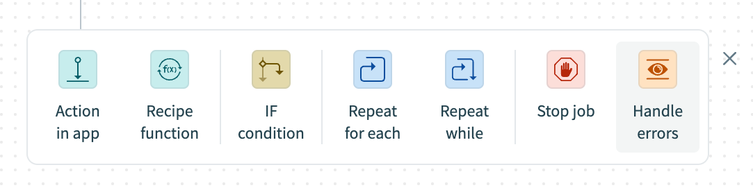 Add an error handling step