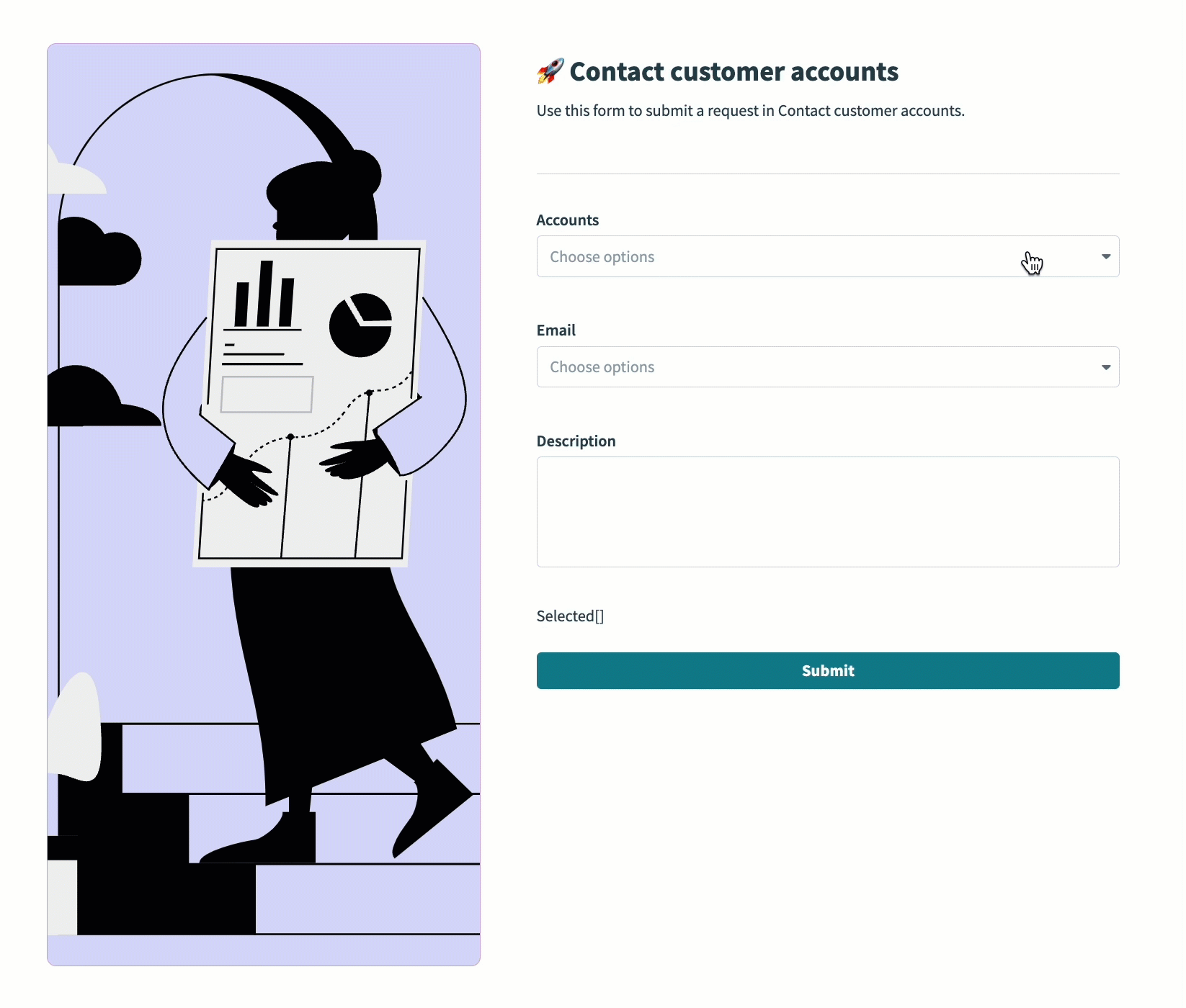 Choices components in the Workflow apps portal