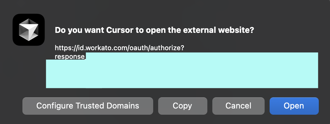 Open external site prompt