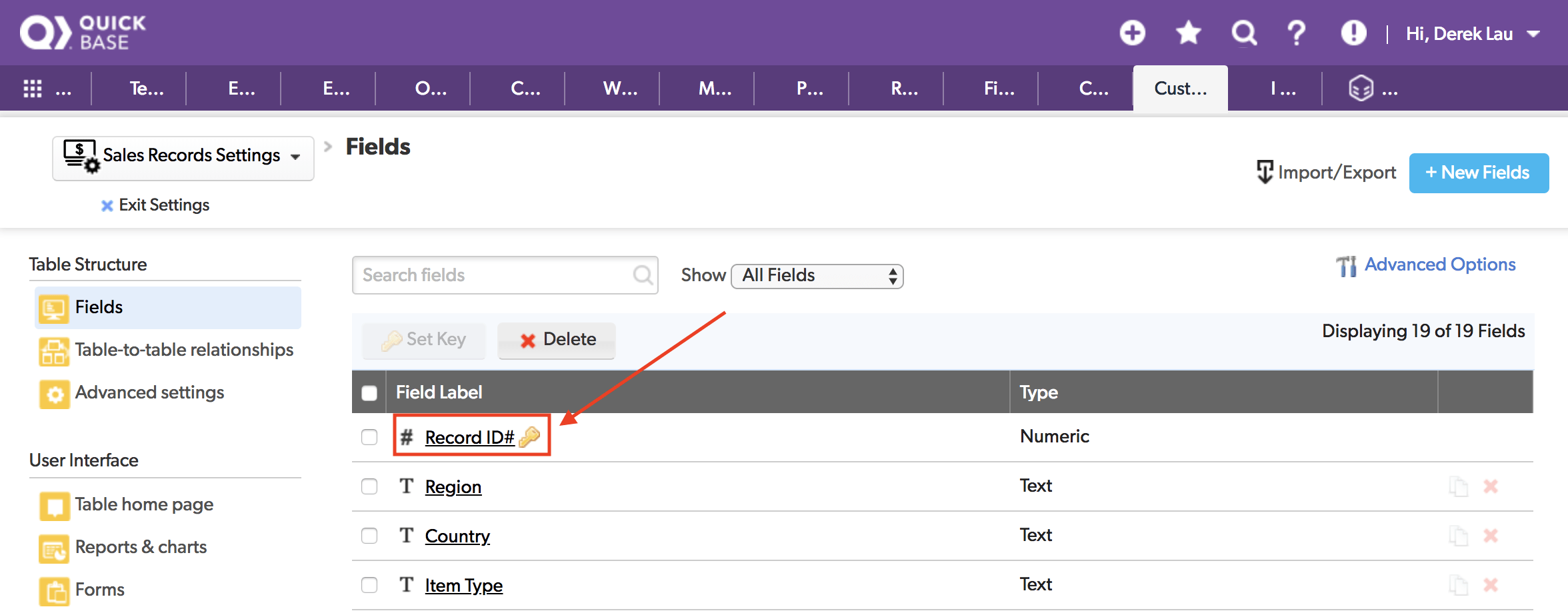 Quickbase Default Record ID