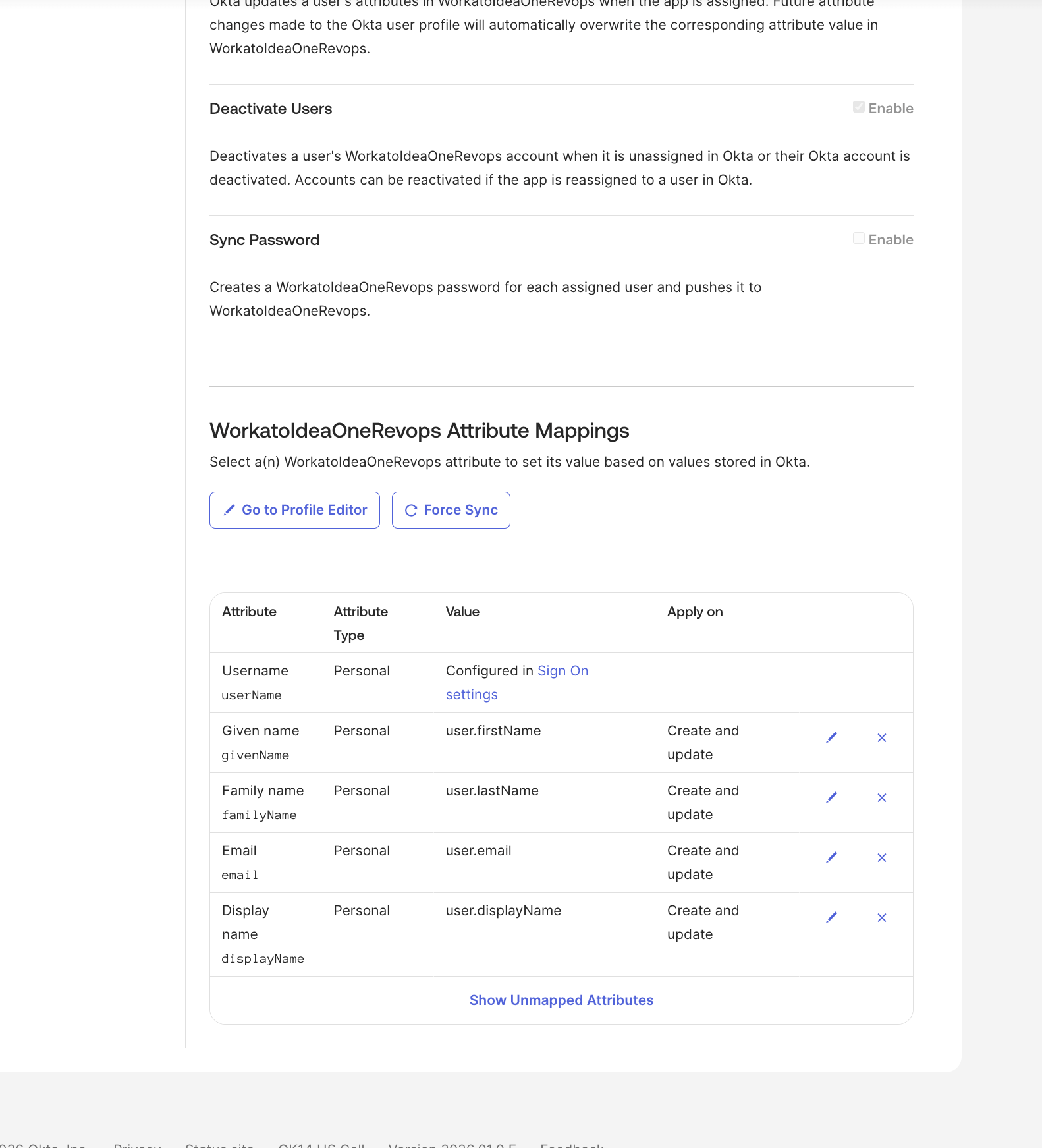 SCIM provisioning setup in Okta