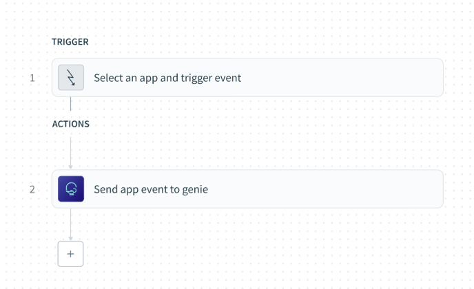 Send app event action