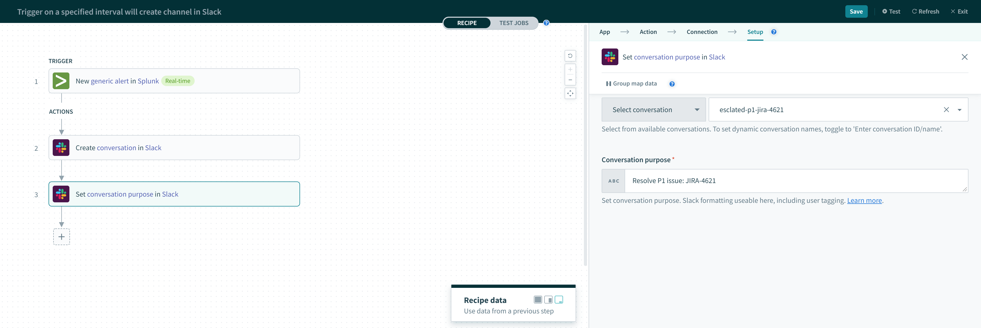 会話の目的の設定