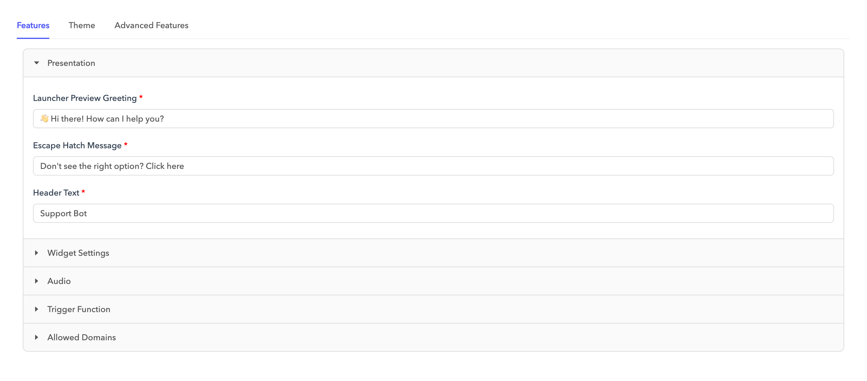 Configure AI agent settings