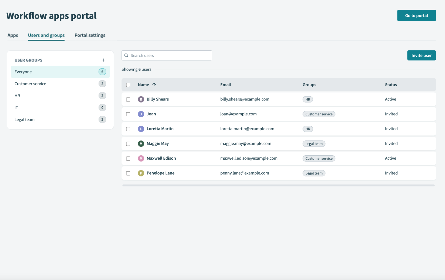 Manage users and groups