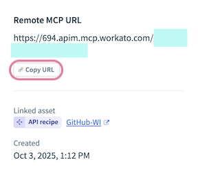 Copy your remote MCP URL